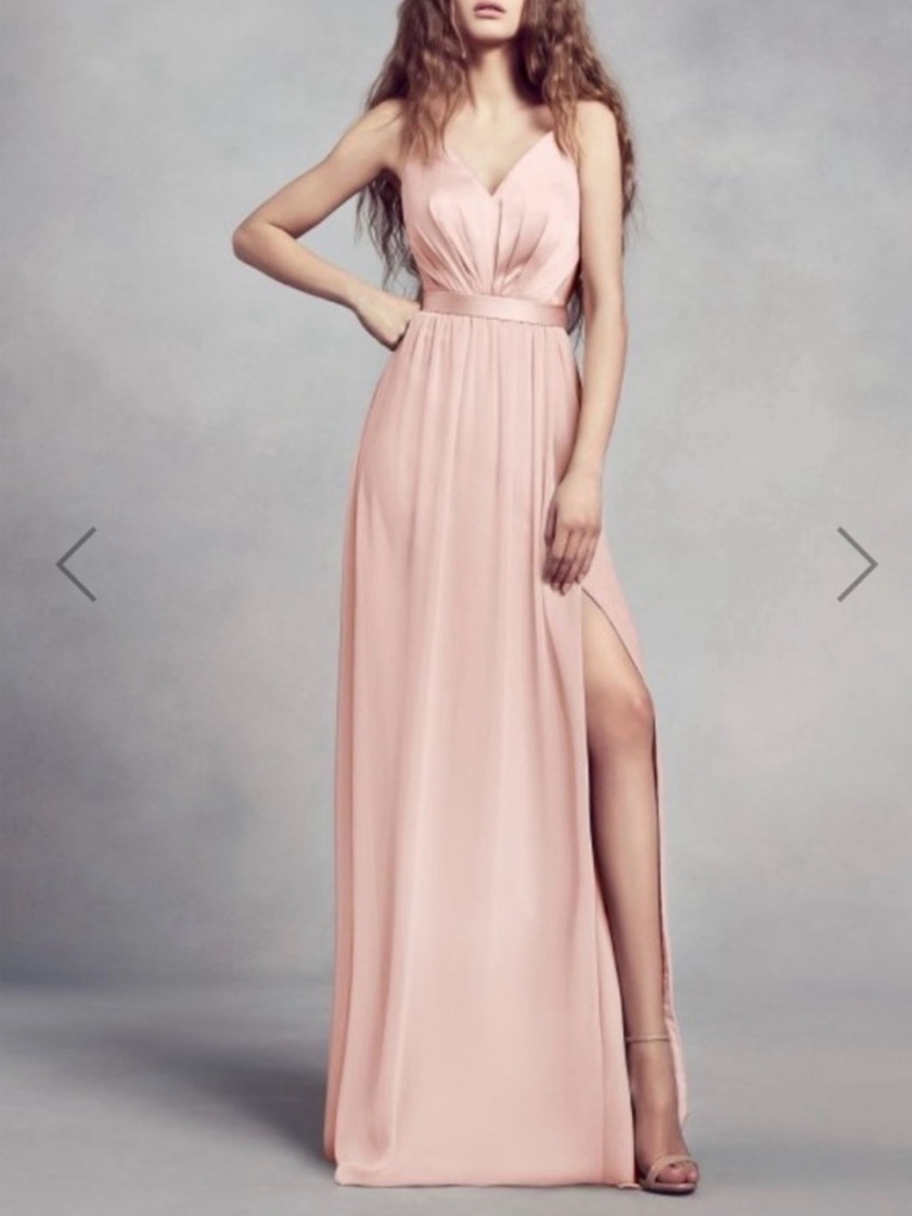 Vera Wang White Blush Pink Formal Gown – Size 4 – NWT - Picture 6 of 6